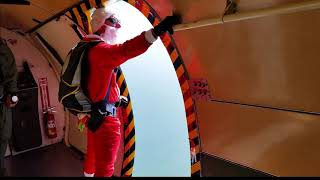 Santa arriving in cocoa beach in style: Air Sports Parachute Team