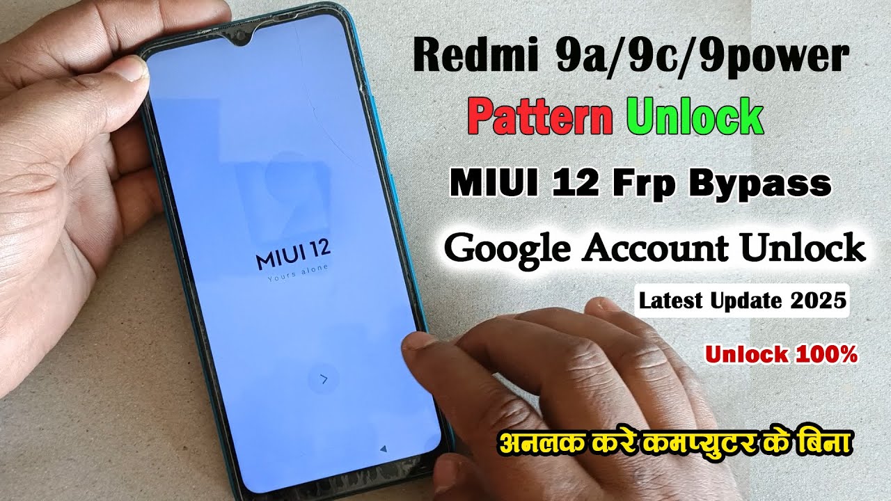 Redmi 9A Pattern Unlock and FRP Bypass | Easy Google Redmi 9A Pattern Unlock and FRP Bypass | Easy Google