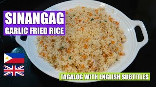 How to make Garlic Fried Rice - Sinangag - Filipino Rice - Veg Fried Rice - Easy fried rice - Vegan