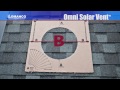 Omni Solar Vent - Solar Attic Fan Ventilation by Lomanco Vents