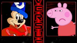 M.u.g.e.n Mickey Mouse & Spongebob Vs Peppa Pig & Tom Cat