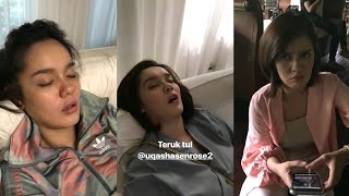 Uqasha Senrose Buat Muka Tak Puas Hati Kena Rekod Muka Tengah Sedap Tido