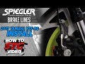 2017-2018 Yamaha R6 Spiegler ABS Brake Line Kit Install | SportbikeTrackGear.com YouTube Video