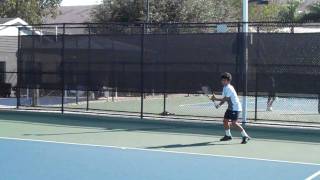 Thirteen-Year-Old Hyeon Chung Practicing At Nick Bollettieri Tennis Academy