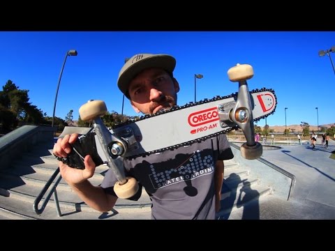 DANGEROUS CHAINSAW SKATEBOARD | SKATE EVERYTHING EP 43