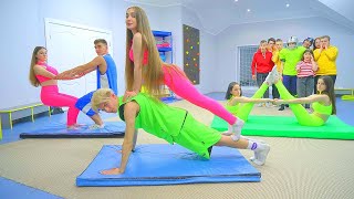 Okul çocukları ile yoga mücadelesi! Kim kazanacak?