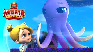 Farmer Faye Takes A Baby Octopus To Beach Station Mighty Express Clips Cartoons For Kids