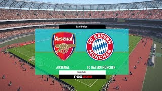 Pes 2018 Arsenal Vs Bayern Munchen Full Match Gameplay