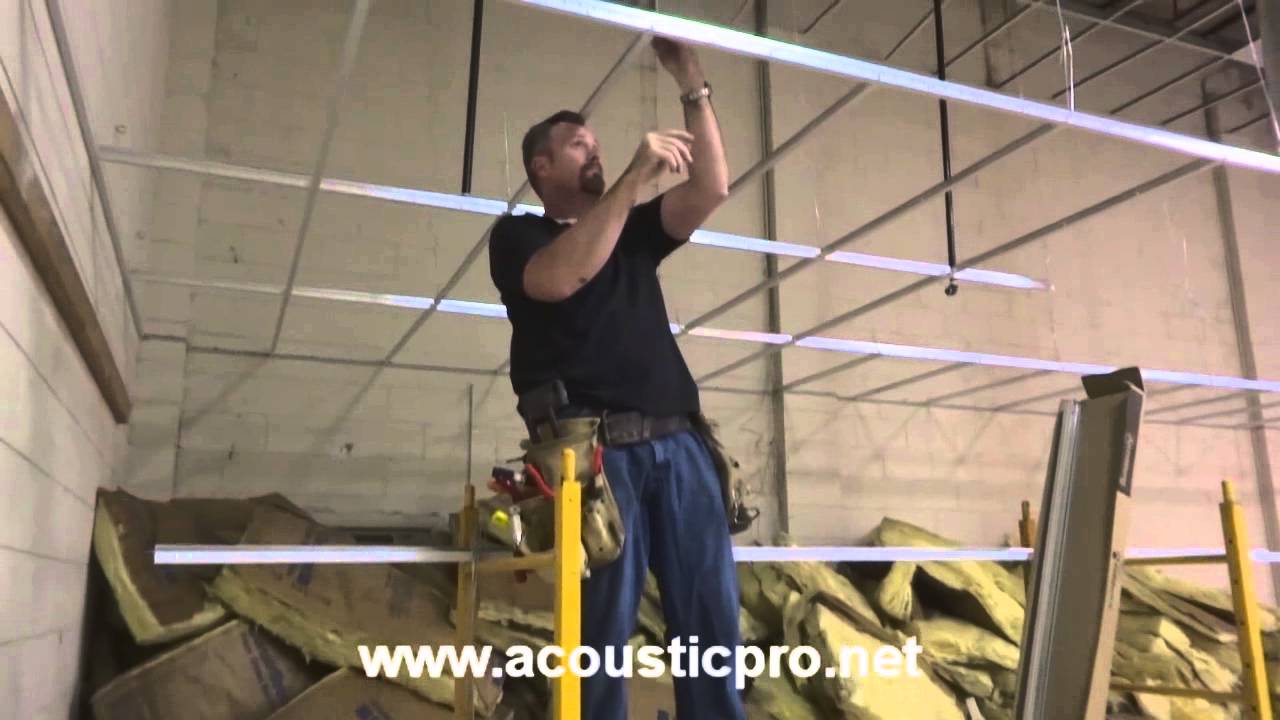 installing suspended ceiling grids