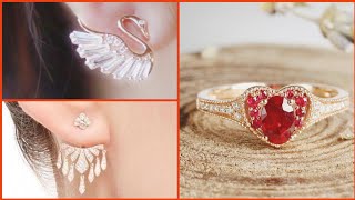 top stylish earring and ring designs for girls