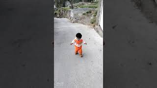 Little Boy Enjoy In Street Funny Boy Shararti Bacha Gali Mein Enjoy Krtay Hoy