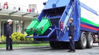 Ô Tô Cuốn Ép Rác - Thaco Auman D240
