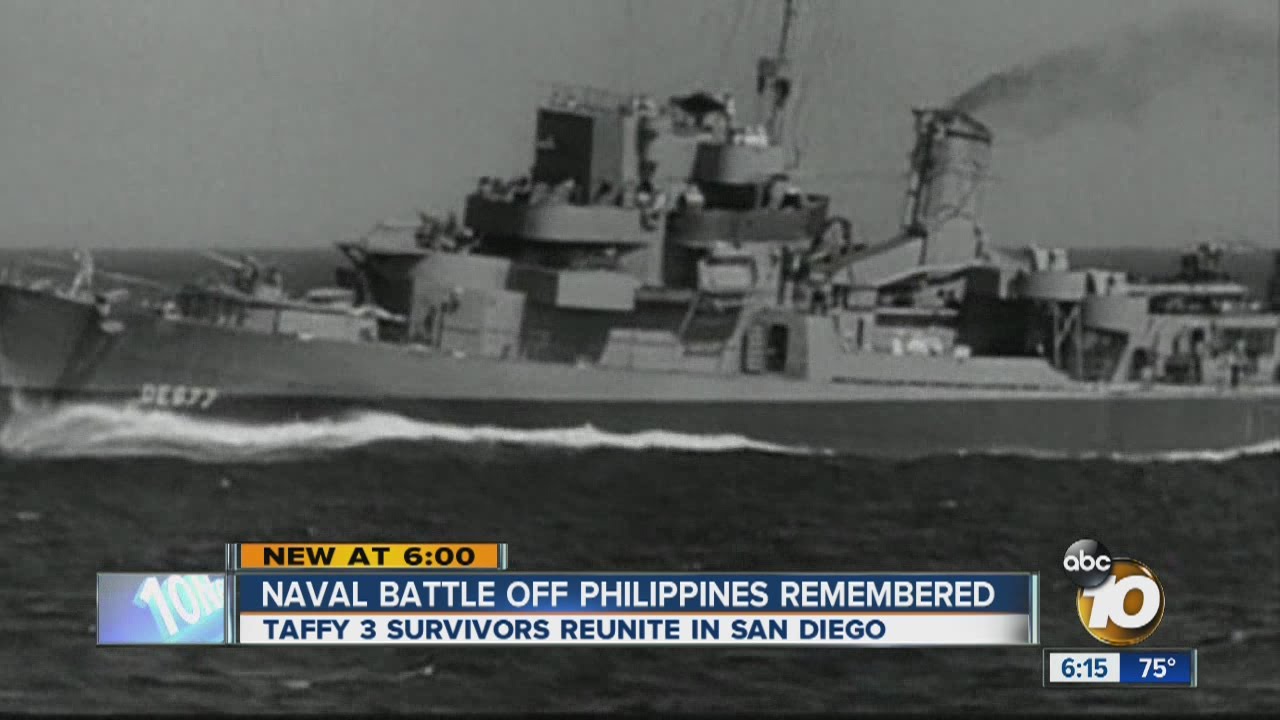 Naval battle off Philippines remembered Taffy 3 survivors reunite in