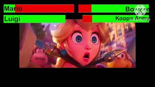 Super Mario Bros. Movie Final Battle With Healthbars 22