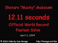 Rubik's Cube solve by Shotaro Makisumi(12.11 seconds solve)