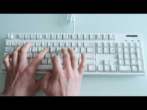Typing on the Filco Majestouch-2 Hakua with MX Silent Red switches