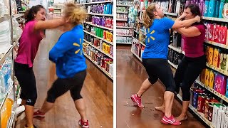 Karen Punches Employee, Ends In Instant Karma
