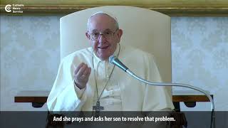 Pope: Learn prayer from Mary