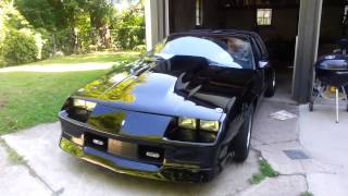 New Paint Ferrari Black 1987 Camaro Iroc Z28