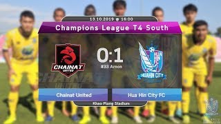 🏆Champions League 2019 South 🤝Chainat United 0:1 Hua Hin City FC