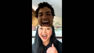 Noah Centineo And Lana Condor Hang Out On Instagram Live.