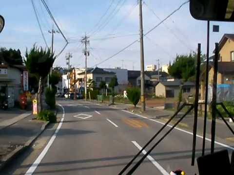 路線バス　前面展望　和倉温泉駅～和倉温泉