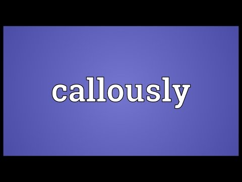 Header of callously