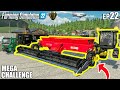 BUYING THE MOST STRANGE HARVESTER IN FS22 | MEGA Equipment Challenge #22 | Farming Simulator 22