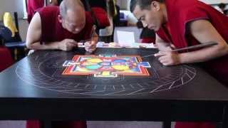 Tibetan Monks Create Sand Mandala at Clark College in Vancouver, WA