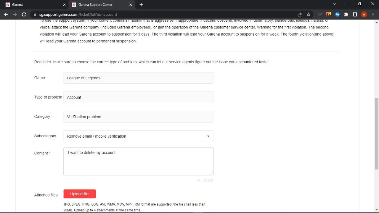 How To Delete Your Garena Account | Request Account How To Delete Your Garena Account | Request Account