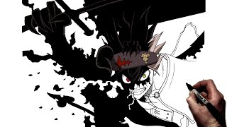 How To Draw Asta Demon Form Step By Step Black Clover