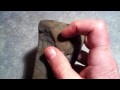 Pre-Columbian ancient stone Indian artifacts primitive hand ax axe.