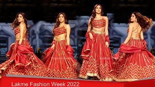 Very Gorgeous Jhanvi Kapoor At Lakme Fashion Week 2022