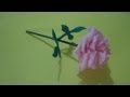 Mini flor de papel crepé