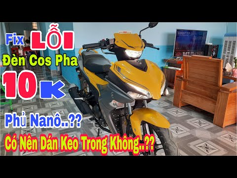 Exciter 155vva "VÀNG XÁM" Có Nên Dán Keo Trong Không..? | Fix Lỗi Đèn Cos Pha Chỉ 10k | Sáu Vlogs