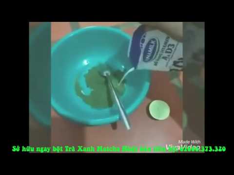 Cách làm trắng da với bột trà xanh