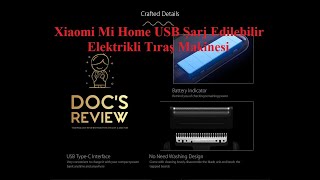 Xiaomi Mi Home Usb Portatif Elektrikli Tıraş Makinesi