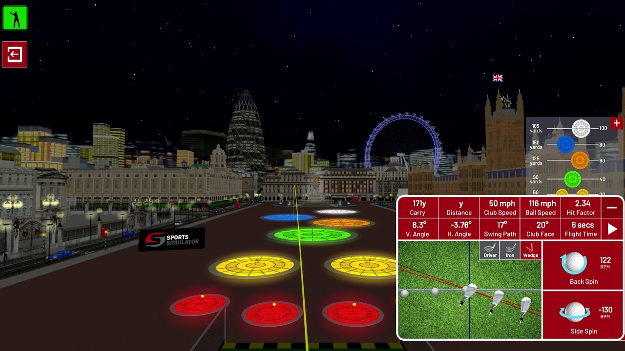 Golf Environment - London - Night Targets