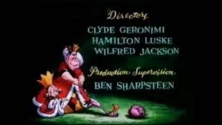 Alice In Wonderland 1951 - Opening Credits And Ending Uk Vhs