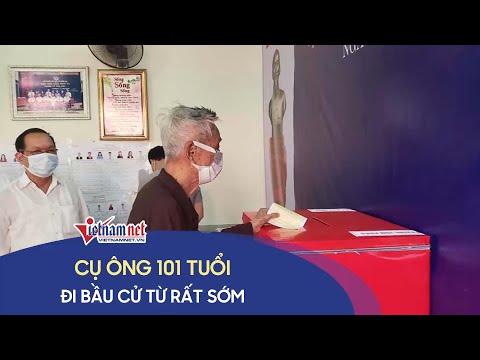 Cụ ông 101 tuổi ở Bắc Ninh: Tôi tự hào thực hiện quyền bầu cử thiêng liêng