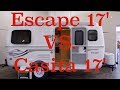 Escape 17B VS Casita 17' (2018 Escape 17B Trailer Tour) (145)