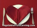 napkin folding heart