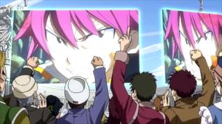 Natsu and Gajeel VS Sting and Rogue English Dubbed