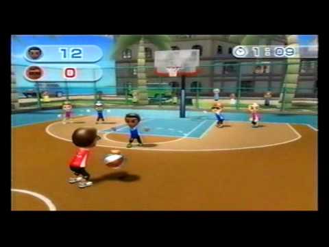 Wii Resort Basketball Pickup Game