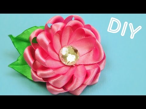 Брошь цветок из ленты своими руками