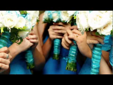 how to decorate blue wedding 