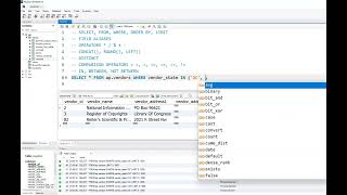 Select From Single Table Continued