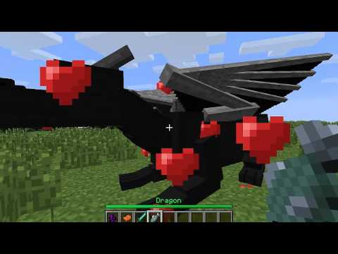 Minecraft - FLY ON AN ENDER DRAGON ! - Dragon Mounts Mod 1.7.2 Mod 