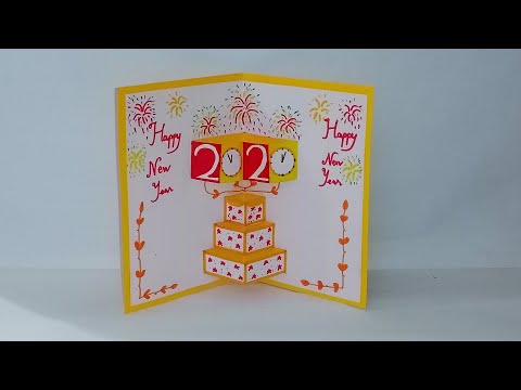 Thiệp 3D pop up - Hướng dẫn làm thiệp Chúc Mừng Năm Mới | handmade