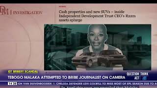 Tebogo Malaka Attempted To Bribe Journalist On Camera